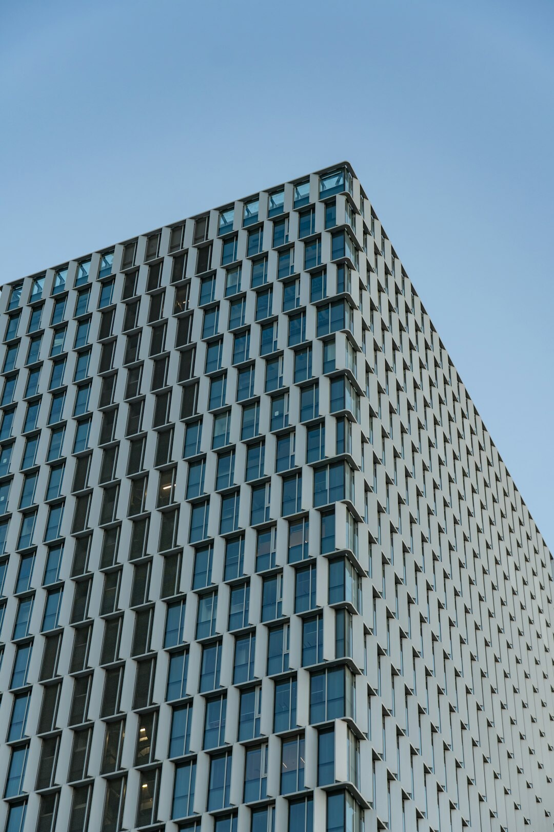 Modern glass office building exterior